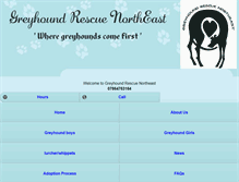 Tablet Screenshot of greyhoundrescuenortheast.com